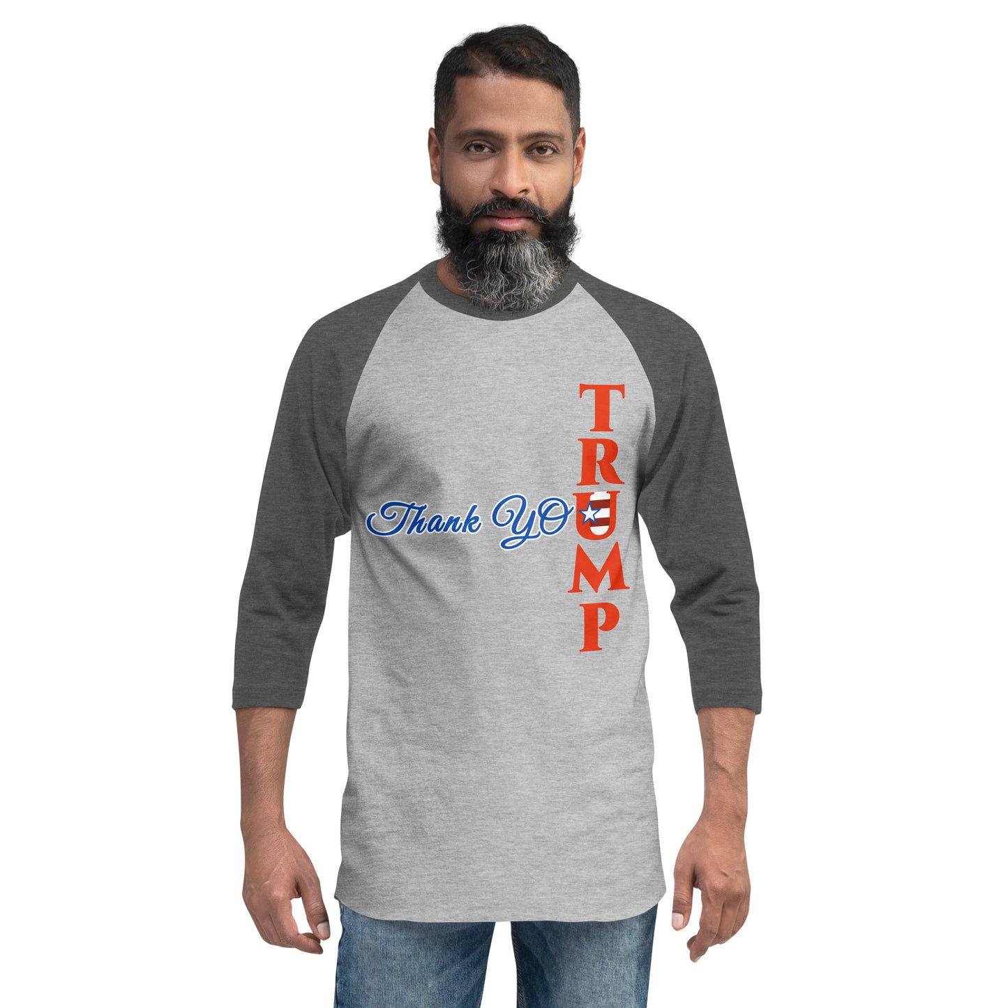 Thank You Trump 3/4 Sleeve Raglan T-shirt