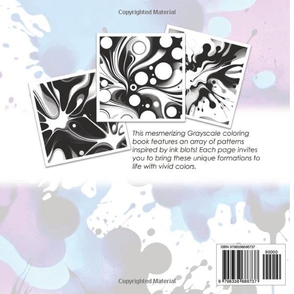 Ink Blot Patterns Coloring Book (Joyful Tapestries)