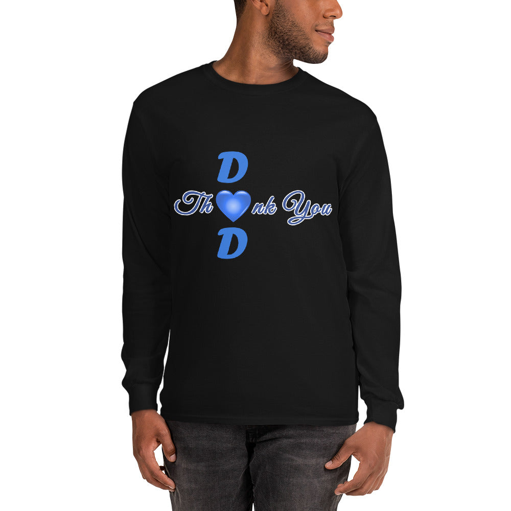 Thank You Dad Men’s Long Sleeve Pullover Crewneck Shirt