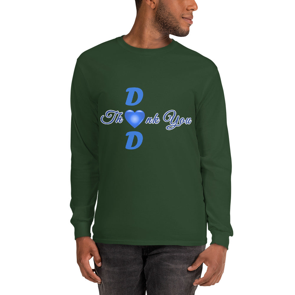 Thank You Dad Men’s Long Sleeve Pullover Crewneck Shirt
