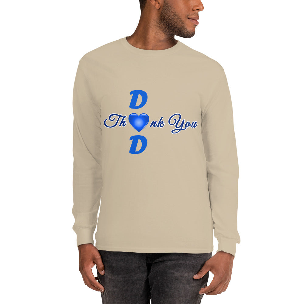 Thank You Dad Men’s Long Sleeve Pullover Crewneck Shirt