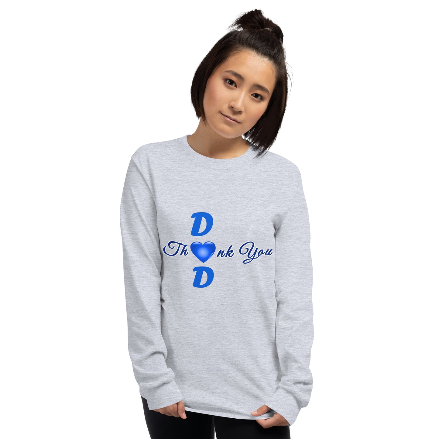 Thank You Dad Men’s Long Sleeve Pullover Crewneck Shirt