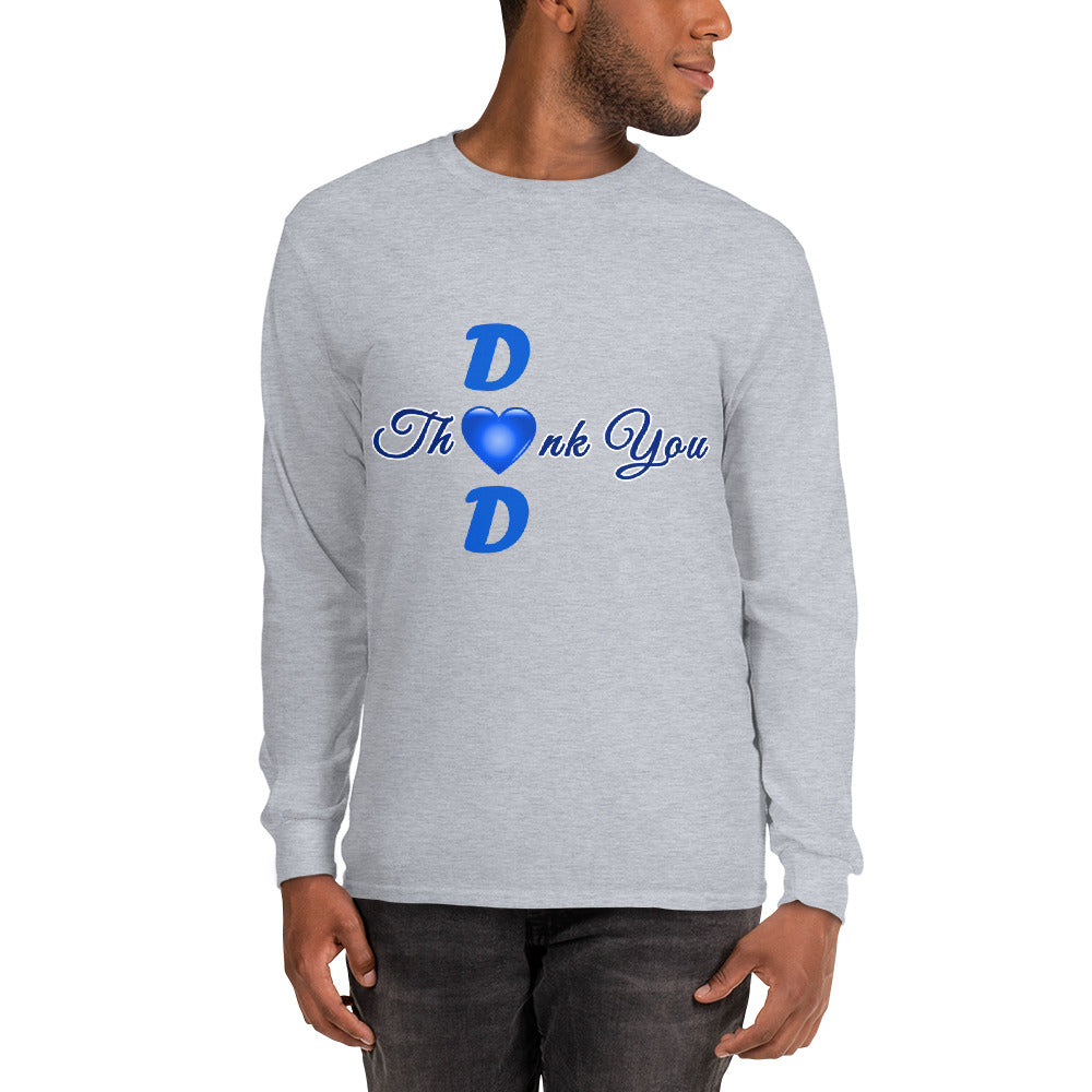 Thank You Dad Men’s Long Sleeve Pullover Crewneck Shirt