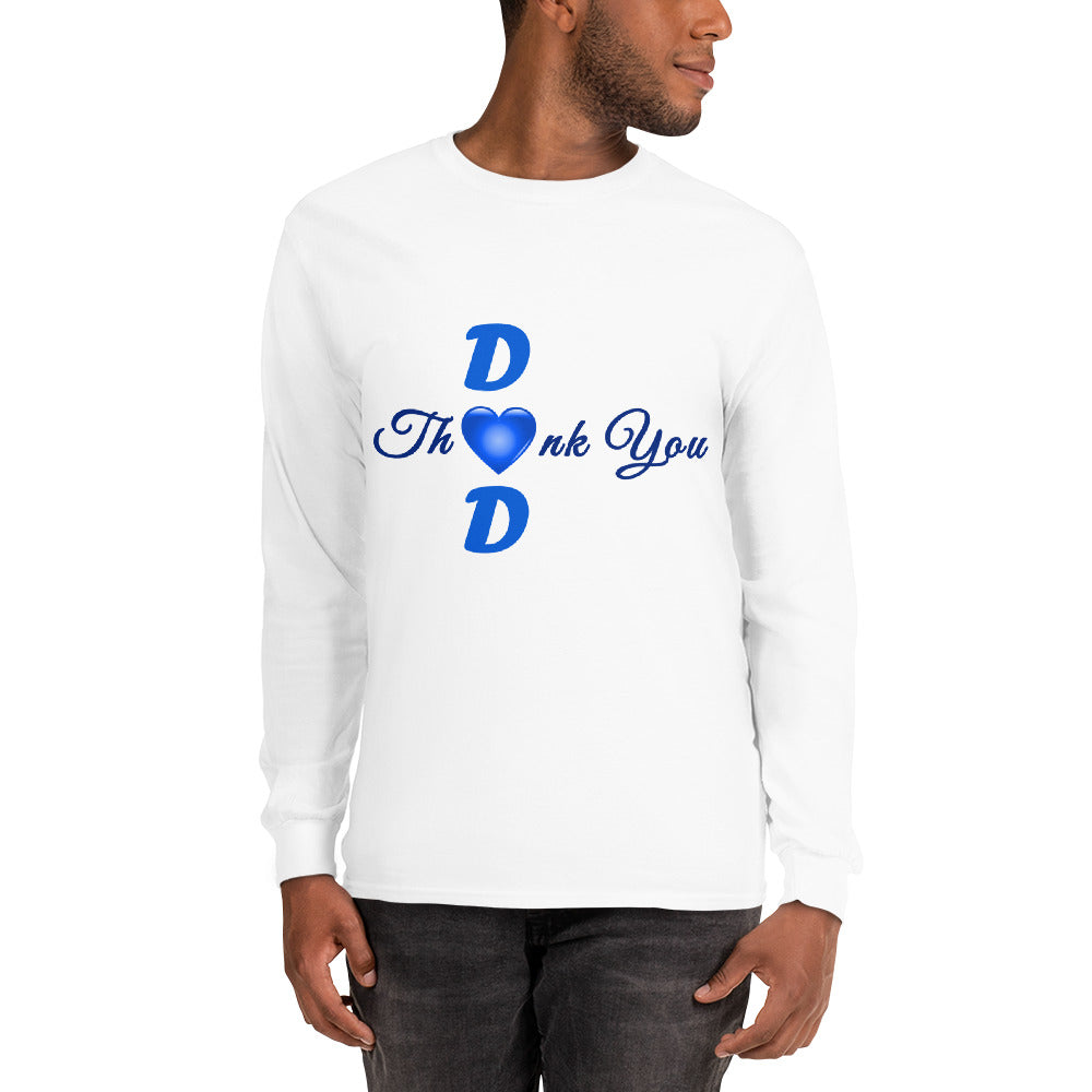 Thank You Dad Men’s Long Sleeve Pullover Crewneck Shirt