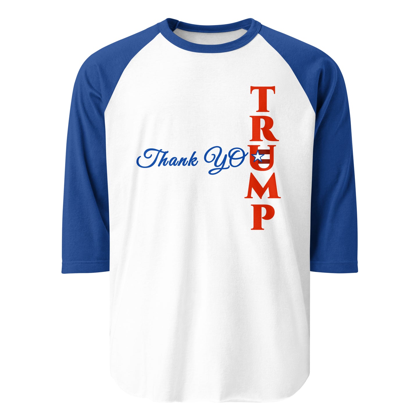 Thank You Trump 3/4 Sleeve Raglan T-shirt