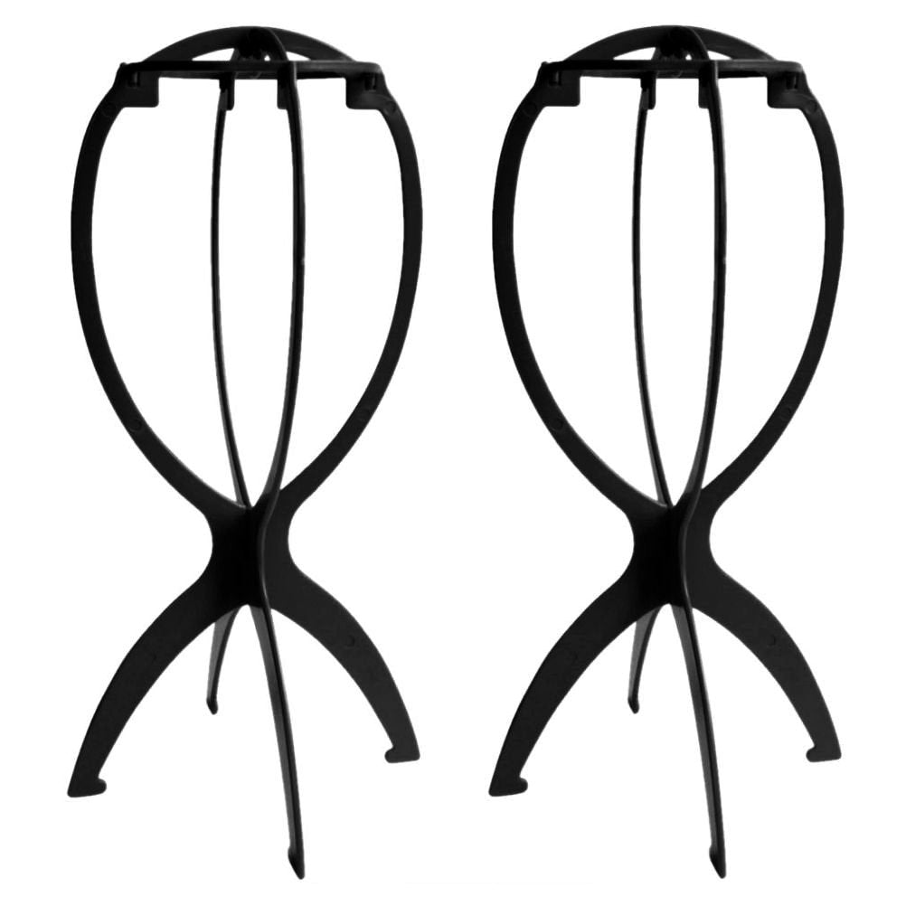 AC052 - Folding Wig & Hat Stand by Wig Aisle in color AC-BLACK