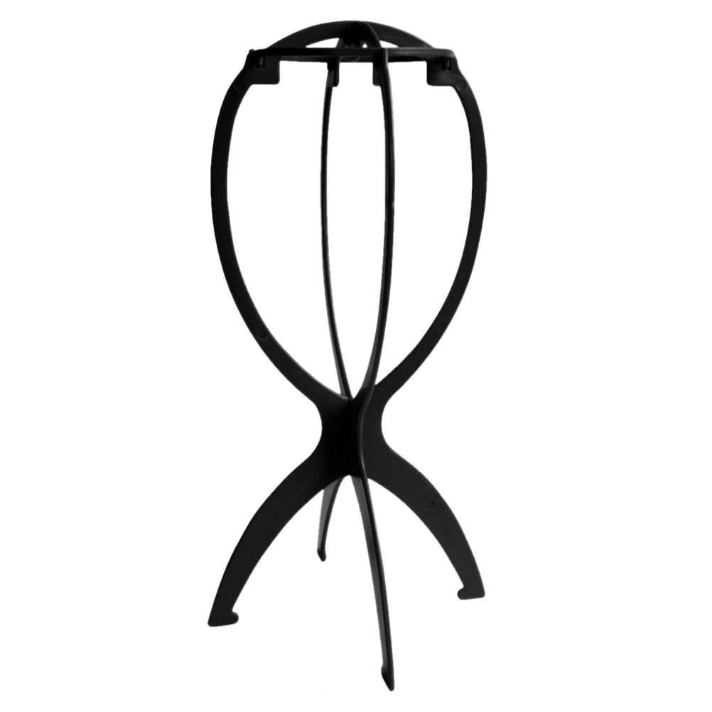 AC052 - Folding Wig & Hat Stand by Wig Aisle in color AC-BLACK