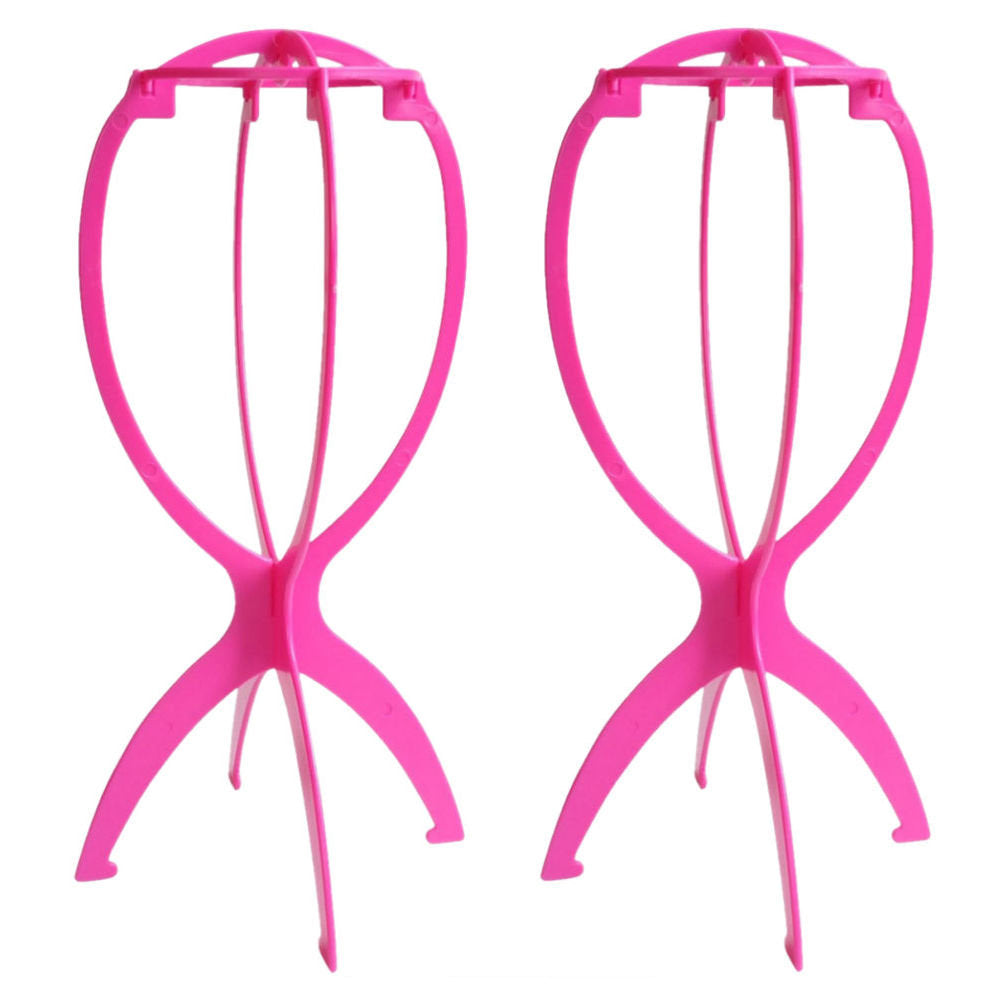 AC052 - Folding Wig & Hat Stand by Wig Aisle in color AC-PINK
