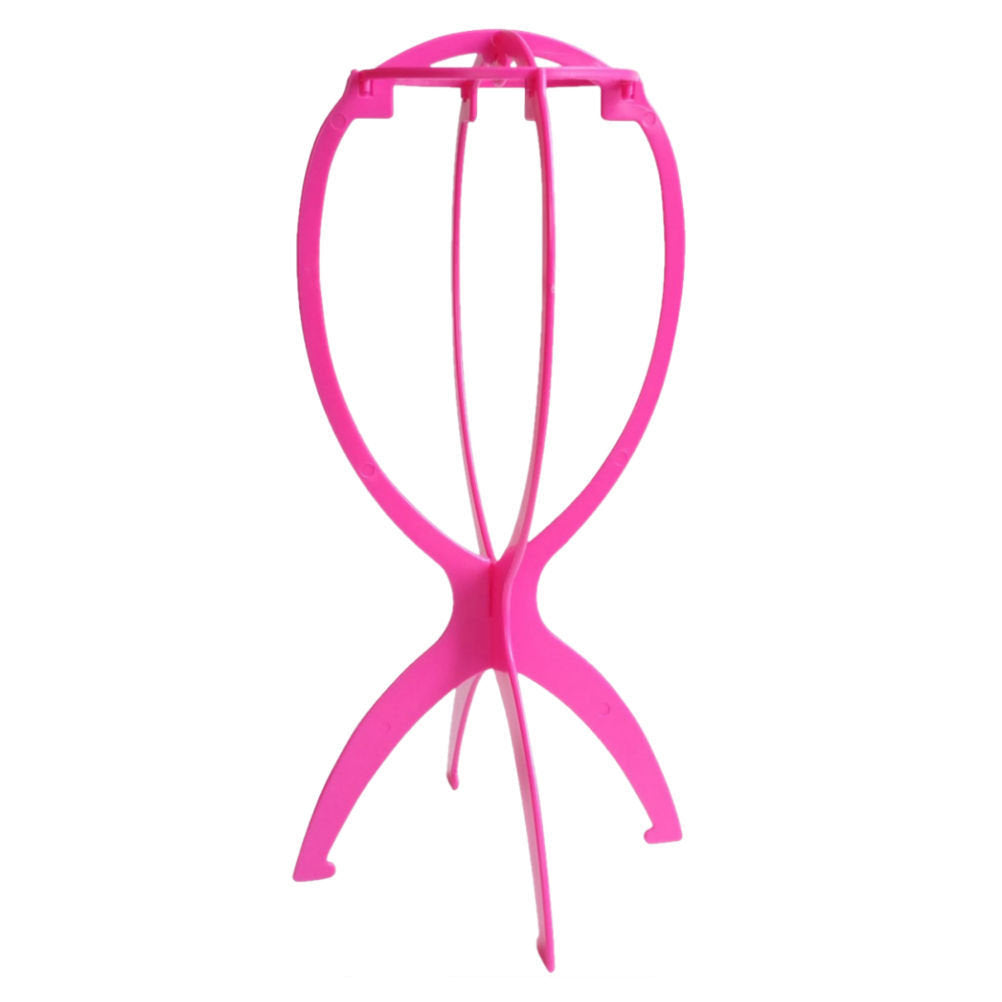 AC052 - Folding Wig & Hat Stand by Wig Aisle in color AC-PINK