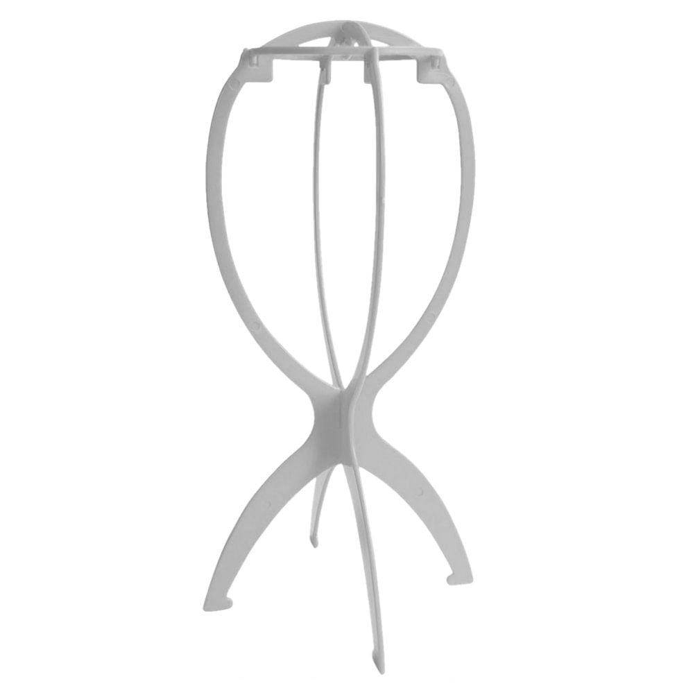 AC052 - Folding Wig & Hat Stand by Wig Aisle in color AC-WHITE