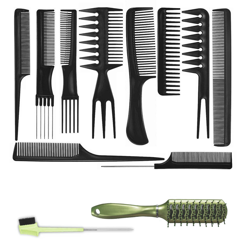 AC053 - 10-Hair Combs by Wig Aisle in color AC-BLACK_GREEN