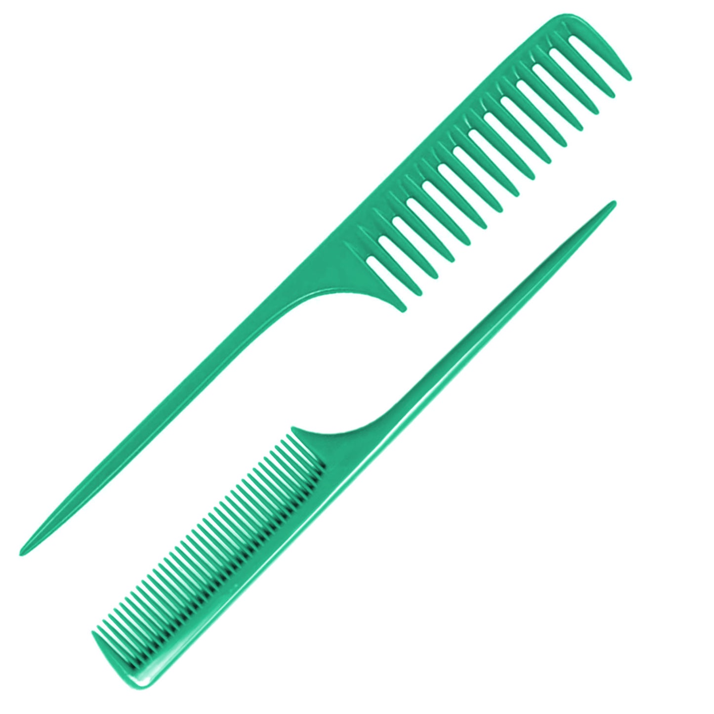 AC111 - Detangling Tail Combs - Wide and Fine Tooth, Anti Static by Wig Aisle in color AC-GREEN