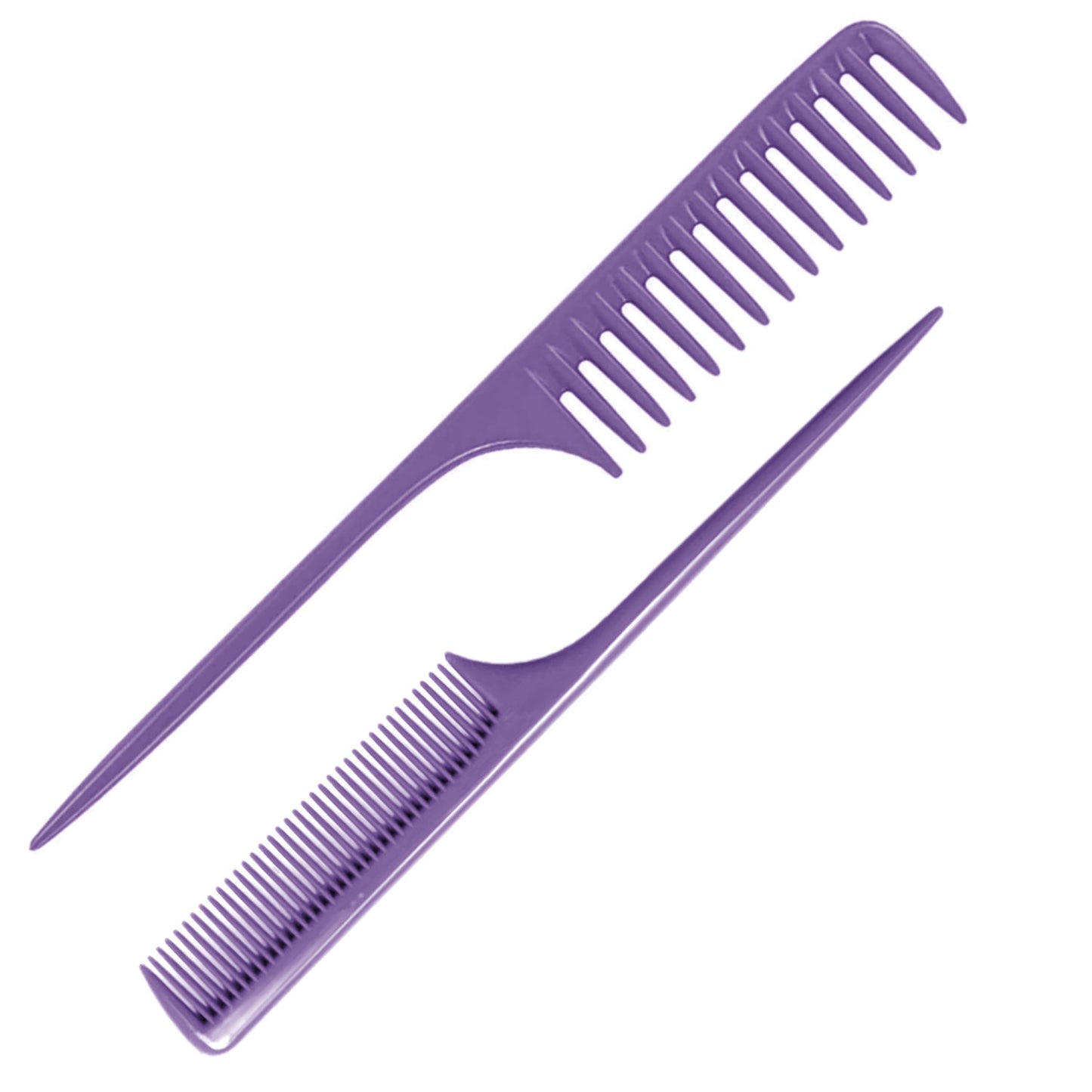 AC111 - Detangling Tail Combs - Wide and Fine Tooth, Anti Static by Wig Aisle in color AC-PURPLE