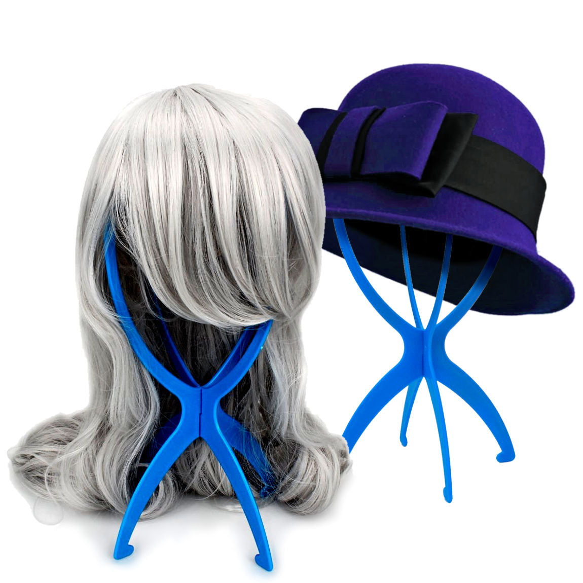 AC052 (Folding Wig & Hat Stand) - Wig Accessory