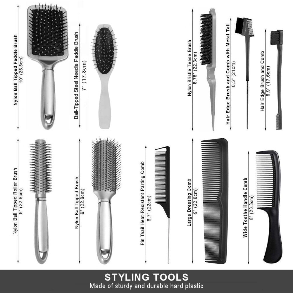 Wig Aisle (Wk042 - 2 Wig Stands, 1 Comb, 1 Cushion Brush) - Wig Accessory Bundle