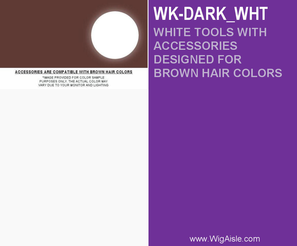 Wig Aisle (Wk022b - 2-wig Stand, 2-Part Lace Stay On Band, 2-wig Cap, 3-comb 1-brush) - Wig Accessory Bundle