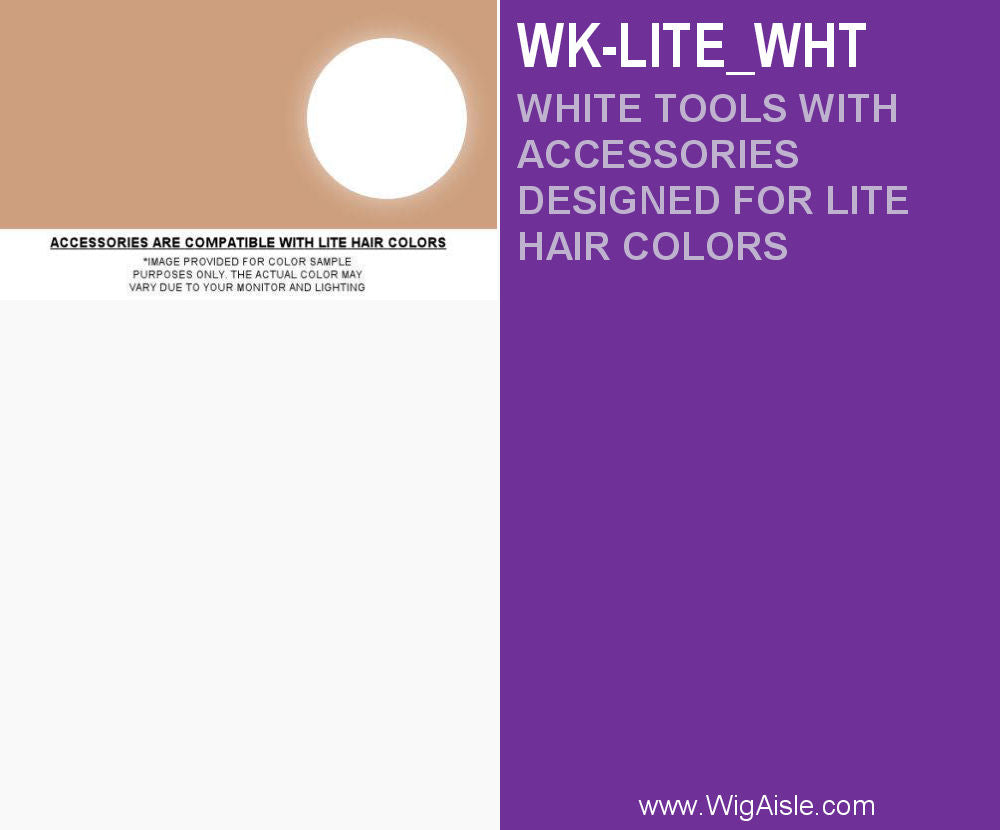 Wig Aisle (Wk045 - 2 Wig Stands, 4 Wig Caps, 1 Comb, 1 Edge Brush) - Wig Accessory Bundle