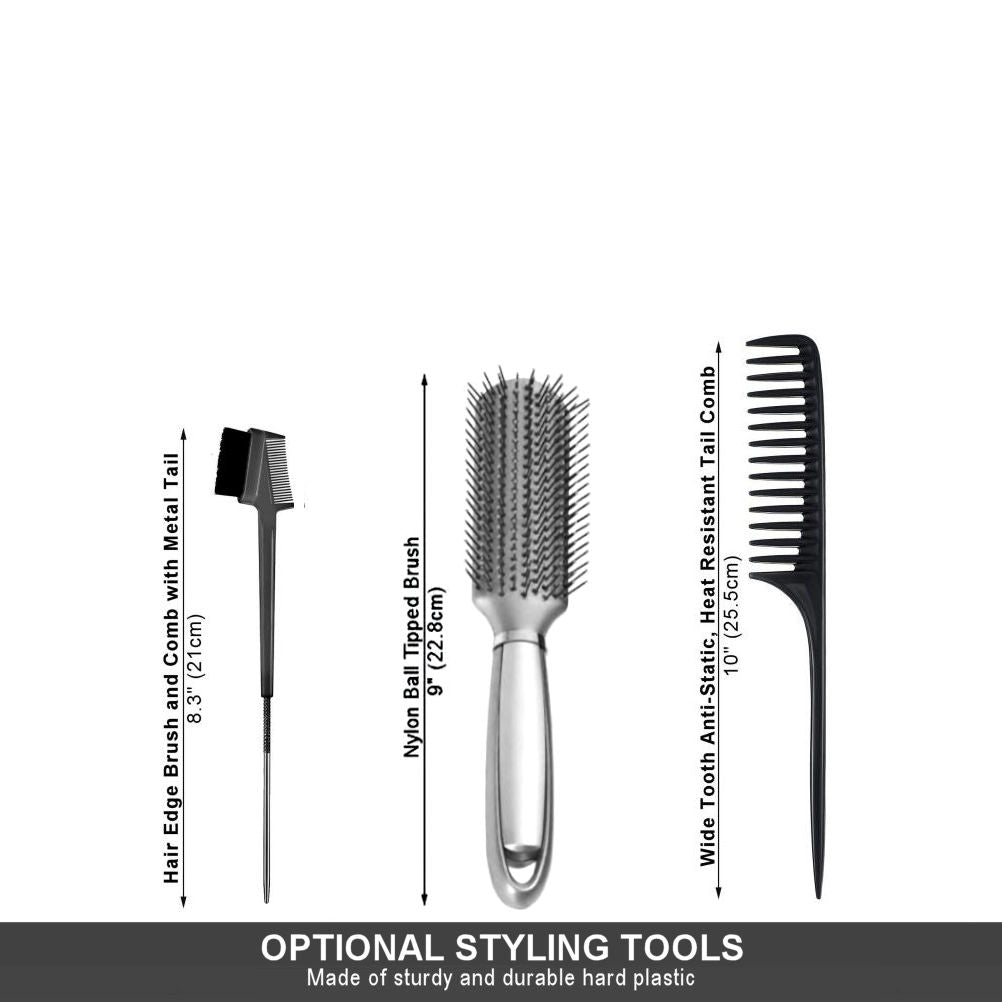 WK015 - 1-wig Stand, 4-wig Caps, Bobby Pins - Wig Accessory Bundle