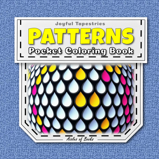 Patterns Pocket Coloring Book: Travel-sized Portable Edition Featuring Mini Bold & Easy Drawings