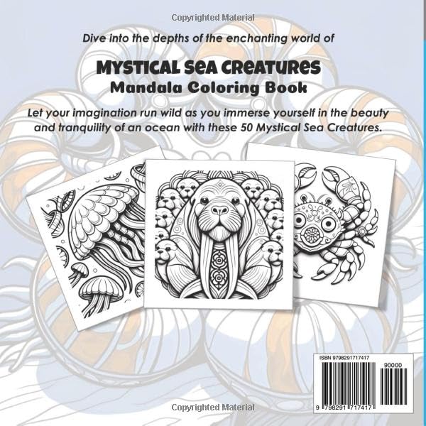 Mystical Sea Creatures Mandala Coloring Book Left Hand Edition: Underwater Ocean Wonders for Adults (Joyful Tapestries)