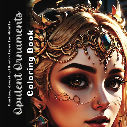 Opulent Ornaments Coloring Book: Fantasy Jewelry Illustrations for Adults (The Extravagant Crayon)