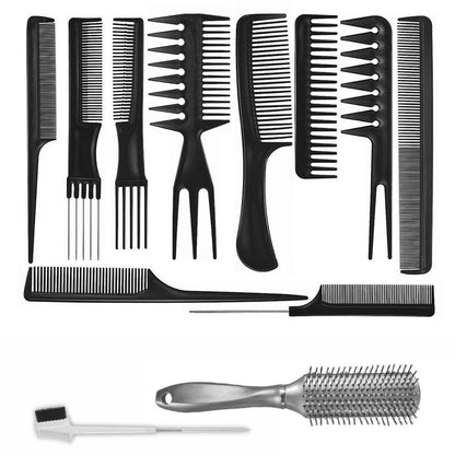 AC053 - 10-Hair Combs by Wig Aisle in color AC-BLACK_SILVER