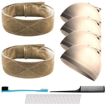 WK041 - 2 Wig Grip, 4 Wig Caps, Combs, Bobby Pins by Wig Aisle in color WK-LITE
