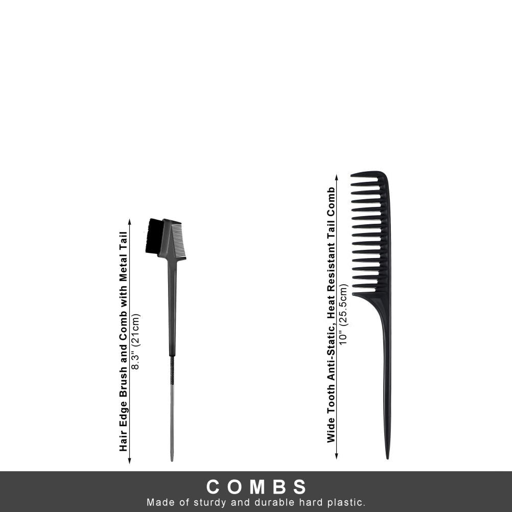Wig Aisle (Wk045 - 2 Wig Stands, 4 Wig Caps, 1 Comb, 1 Edge Brush) - Wig Accessory Bundle
