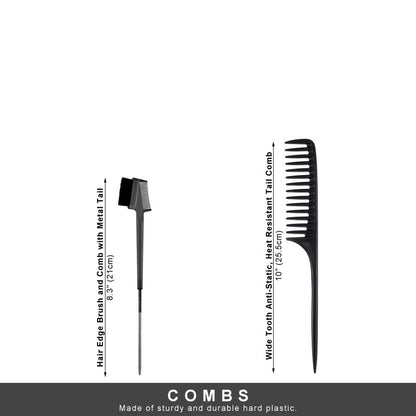 Wig Aisle (Wk045 - 2 Wig Stands, 4 Wig Caps, 1 Comb, 1 Edge Brush) - Wig Accessory Bundle